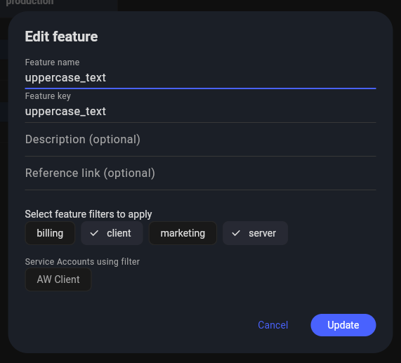 Feature editing