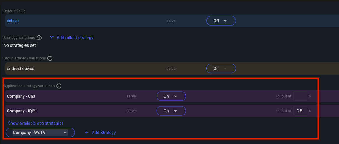 Assign app strategy