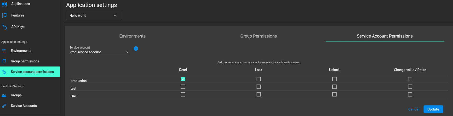 Service Account Permissions