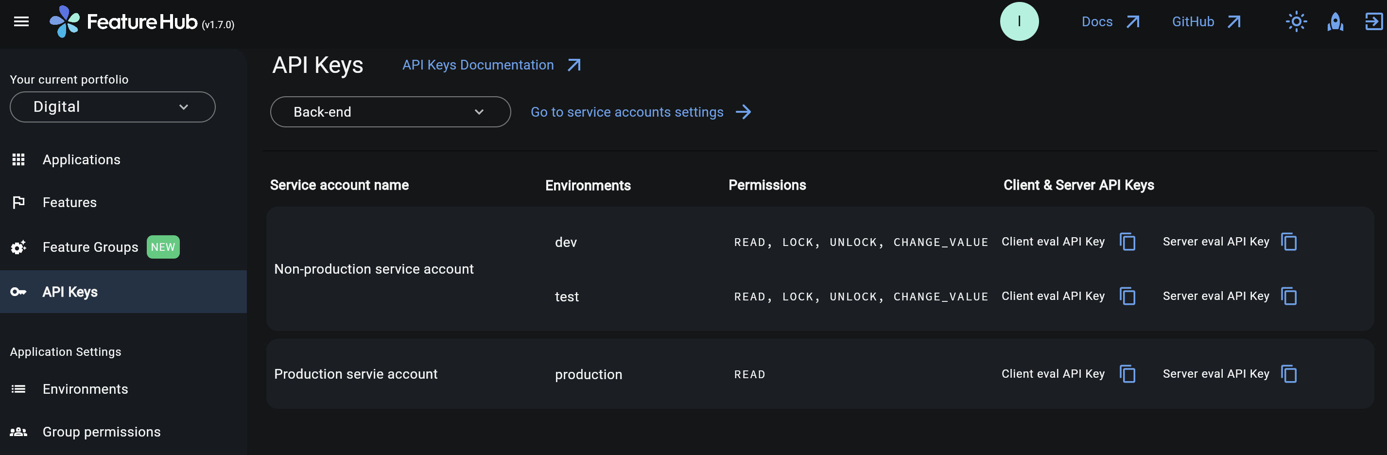 API Keys