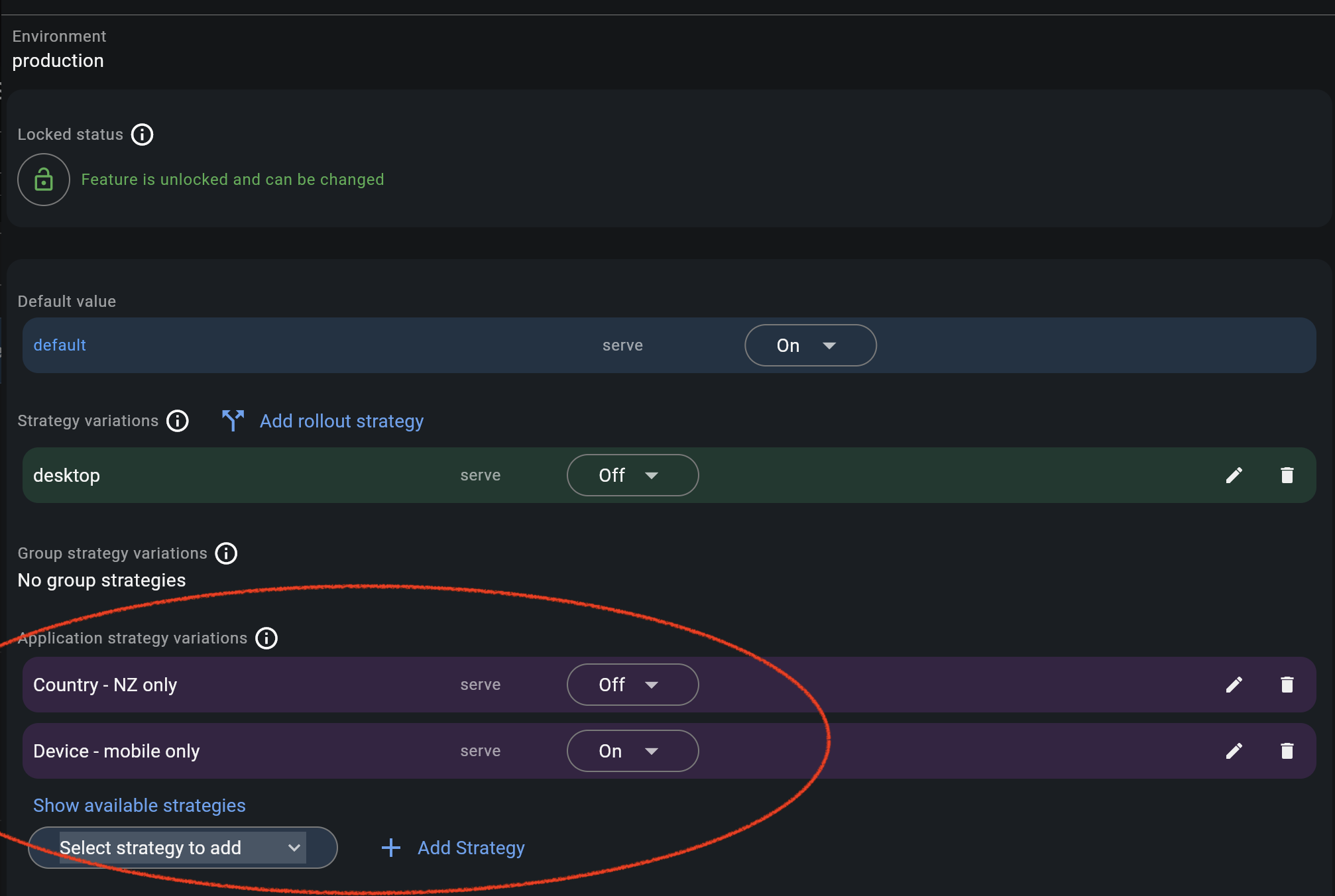 Assign app strategy