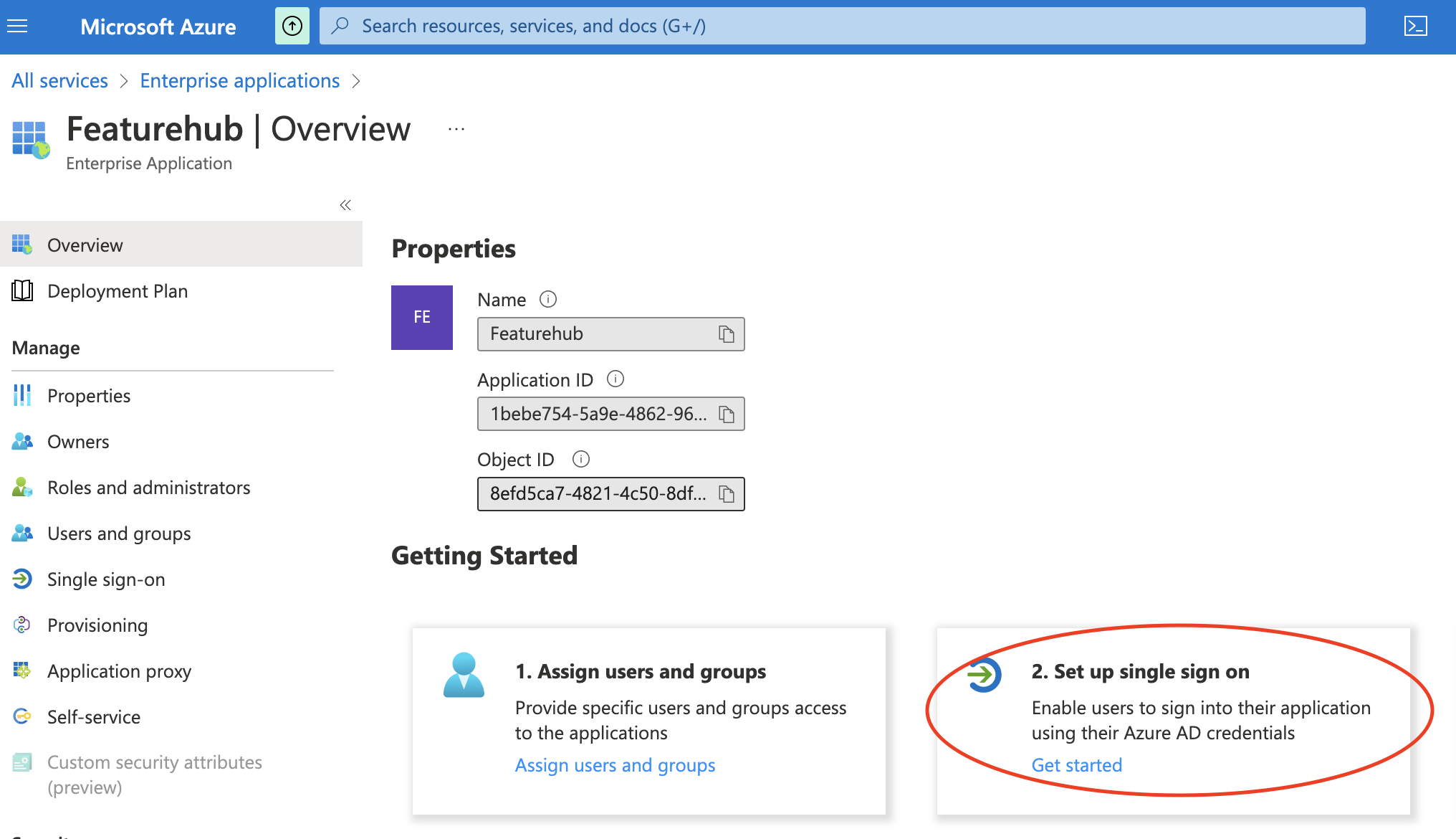 Azure-saml-featurehub